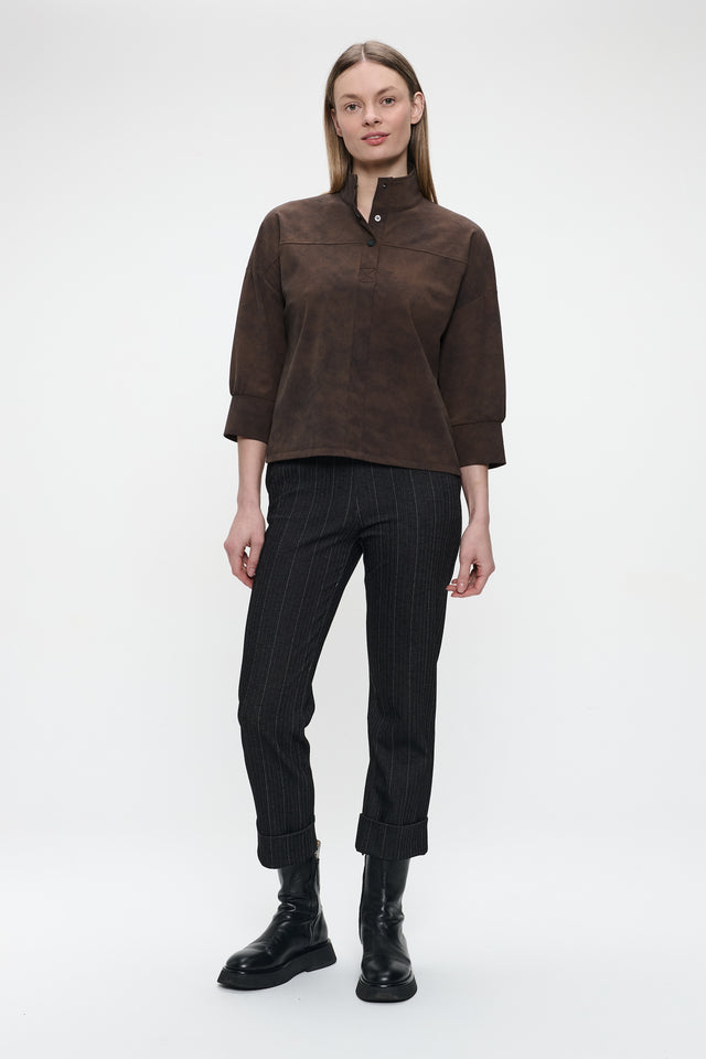 Parrot viscose elastene pants