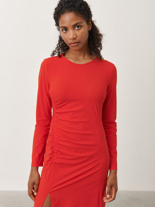 Scarlet Dress-LS Technical Jersey