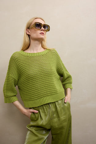 Cotton fibers pullover 25019