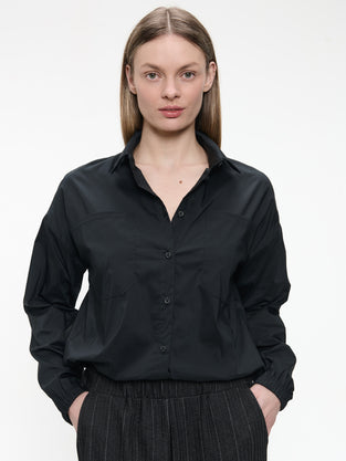 Aneta cotton poplin blouse