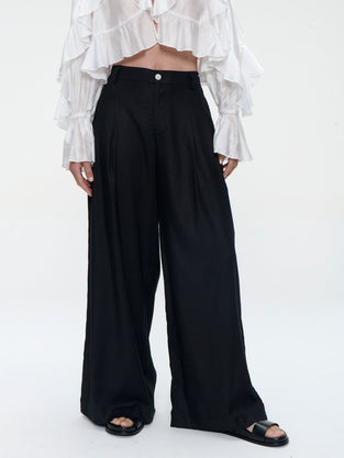 Takara linen mix pants