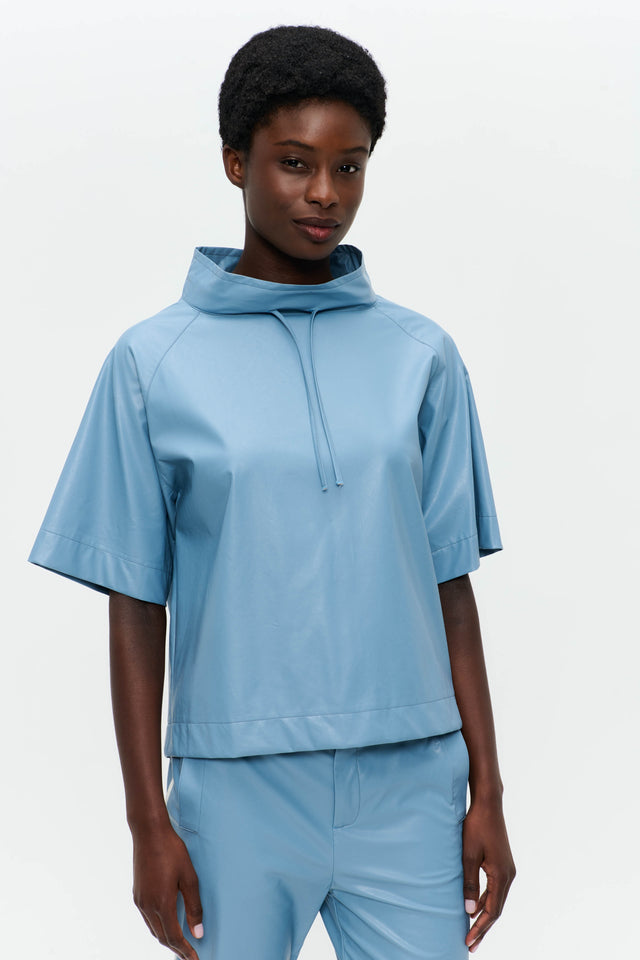 Florian eco-leather top