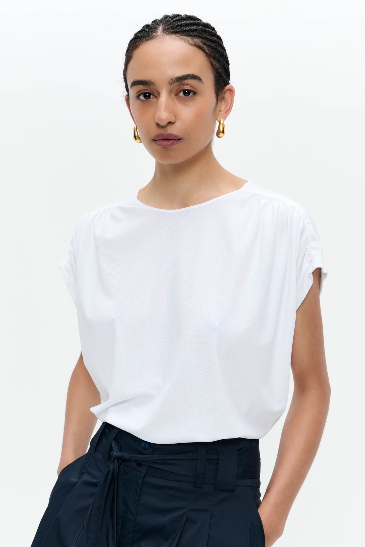 Britta structure technical jersey top