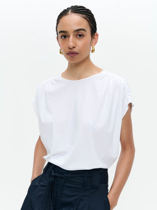 Britta structure technical jersey top