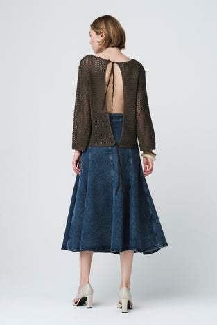 Open-back sweater 2041