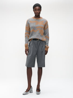 Pullover shiny inlay H25171