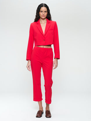 Estele structure technical jersey blazer