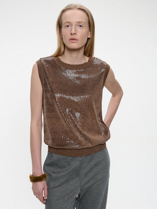 Pallino sequins top