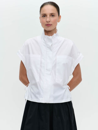 Paola polplin jacket blouse