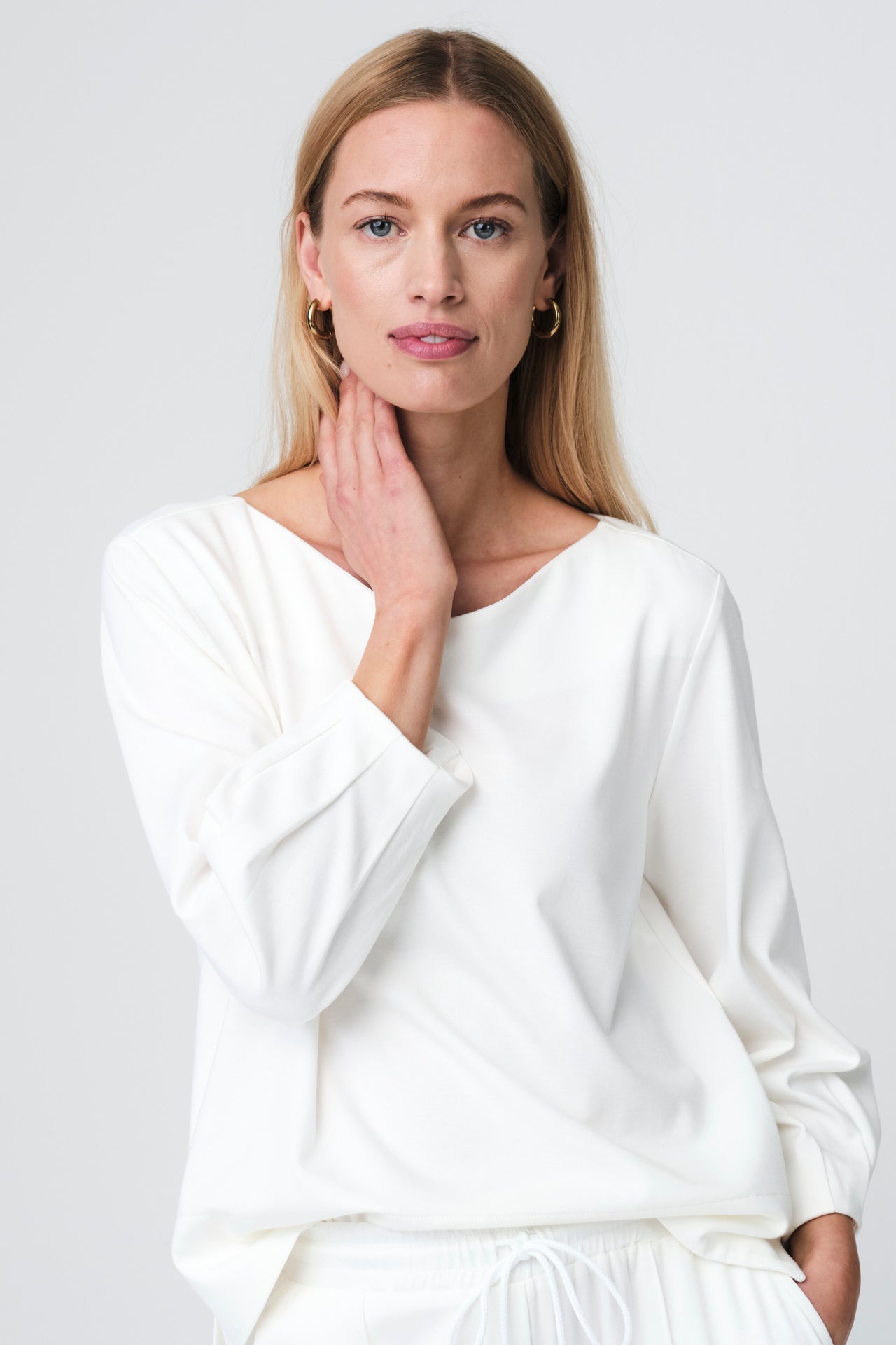 Adelia blouse soft Punto Milano jersey