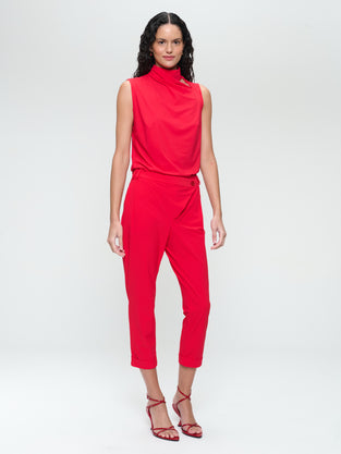 Naomi strech technical jersey top