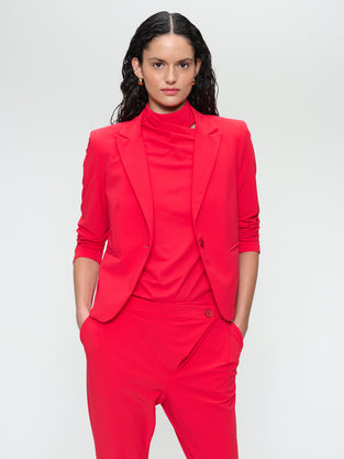 Elvira blazer structure technical jersey