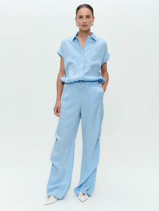 Renate shiny viscose blouse