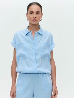 Renate shiny viscose blouse