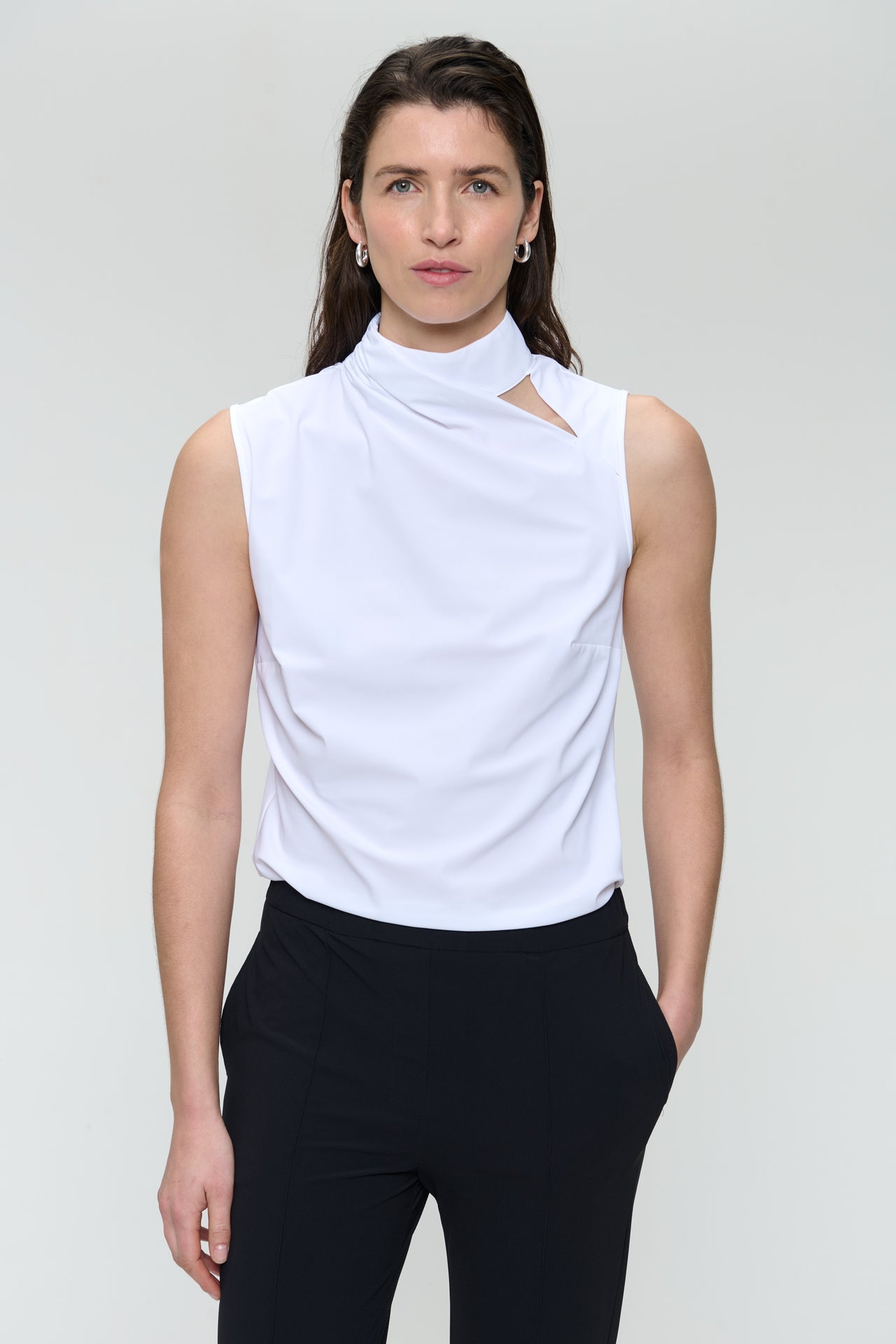 Naomi strech technical jersey top