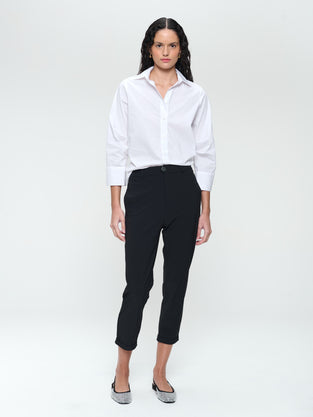 Iva cotton poplin blouse