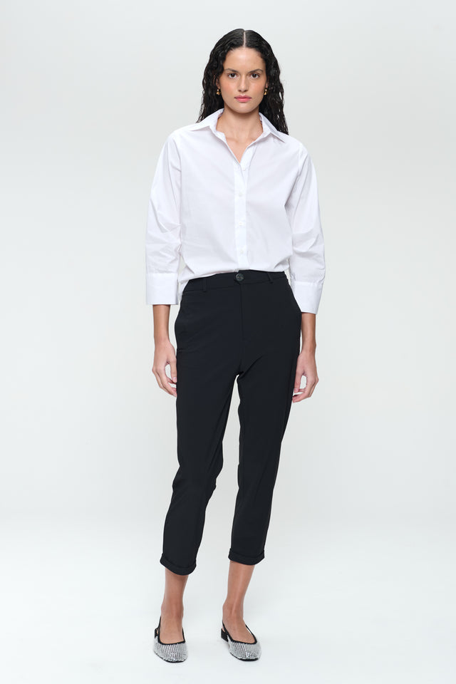 Iva cotton poplin blouse