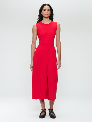Jackie structure technical jersey dress