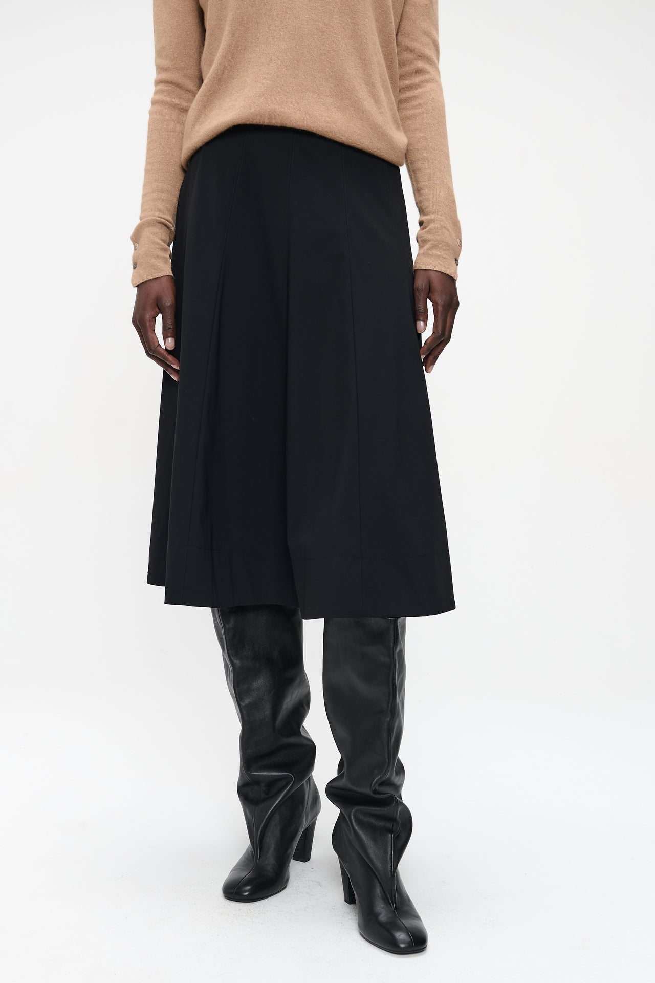 Mishele heavy tech jersey skirt