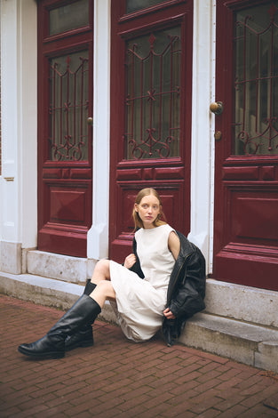 Ricarda structure tech jersey dress