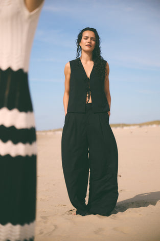Takara linen mix pants
