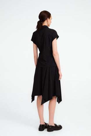 Aston strech technical jersey blouse