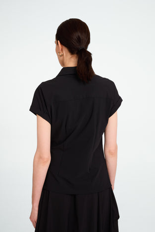 Aston strech technical jersey blouse