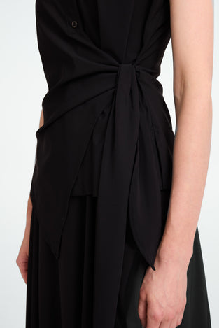 Aston strech technical jersey blouse