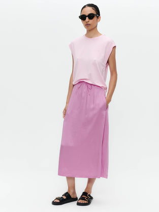 Maria strech viscose logo top