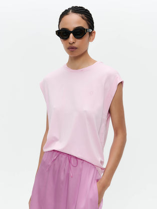 Maria strech viscose logo top