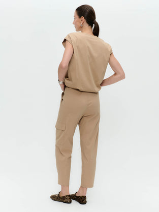 Costante cotton sleeveless jacket