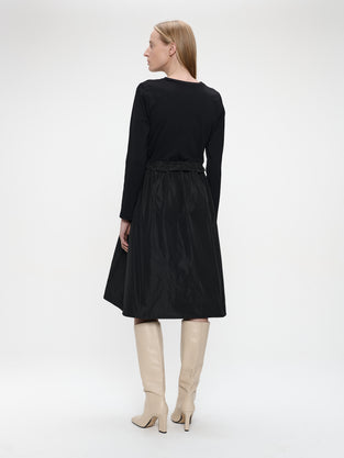 Ester mix cotton taffeta dress