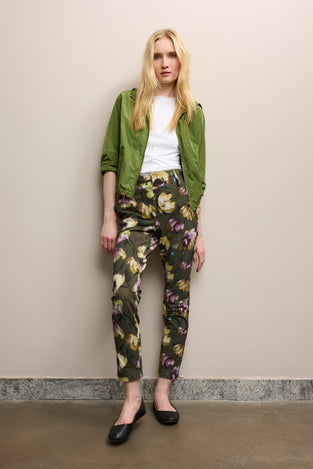 Joy print structure technical jersey pants