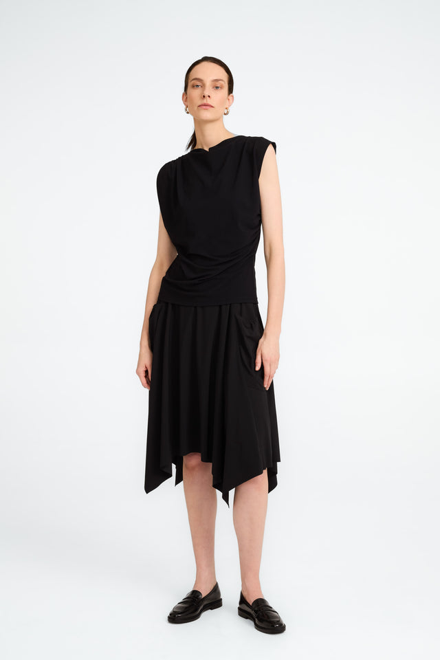 Caro strech technical jersey skirt