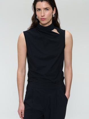 Naomi strech technical jersey top