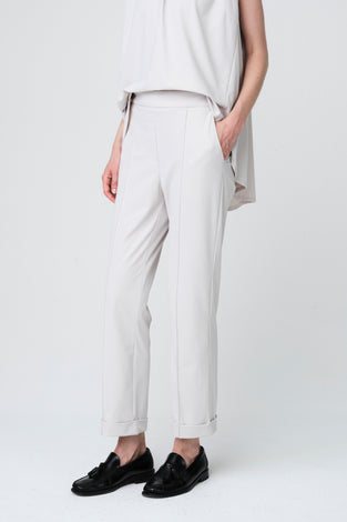IrenaN structure technical jersey pants