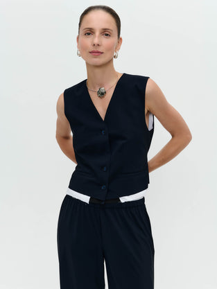 Kay strech technical jersey vest