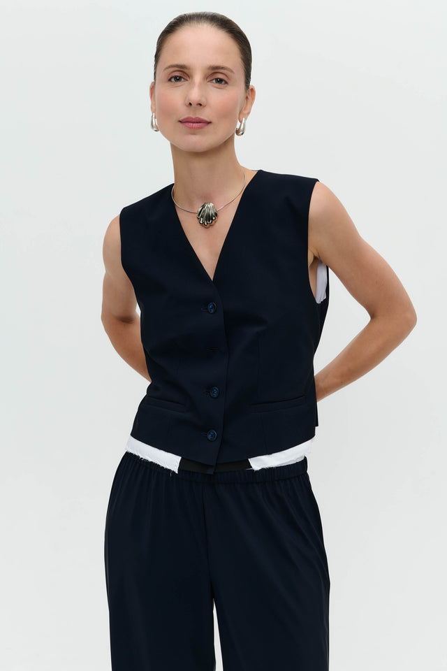 Kay strech technical jersey vest