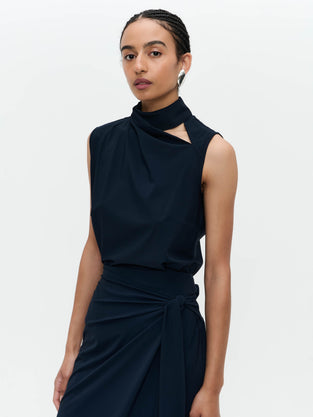 Naomi strech technical jersey top