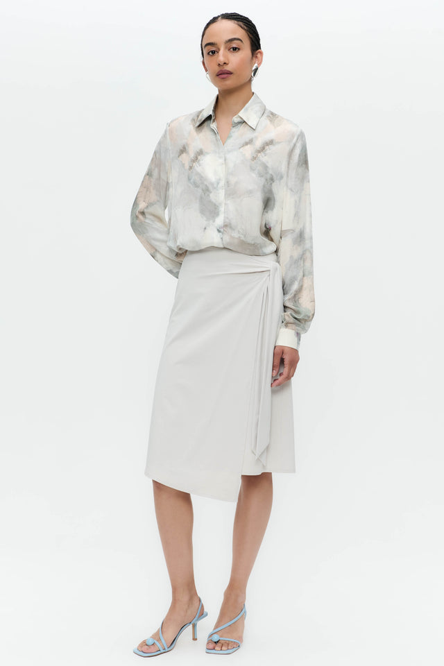 SisiN printed silk viscose blouse