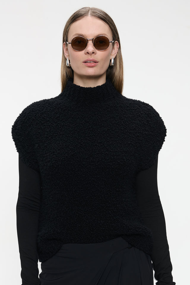 Coarse Boucle vest