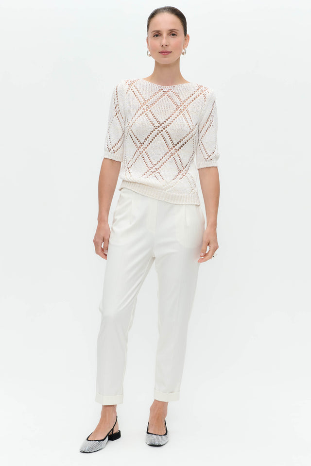 Openwork top with sequins 9040