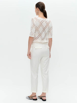 Openwork top with sequins 9040