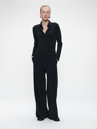 Kikkie blouse brush tech jersey