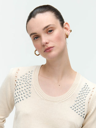 Pullover Mettal Eyelets