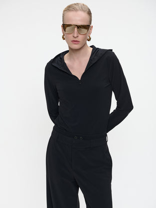 Melissa top brush tech jersey