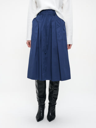 Raffaele poplin skirt