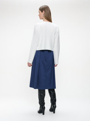 Raffaele poplin skirt