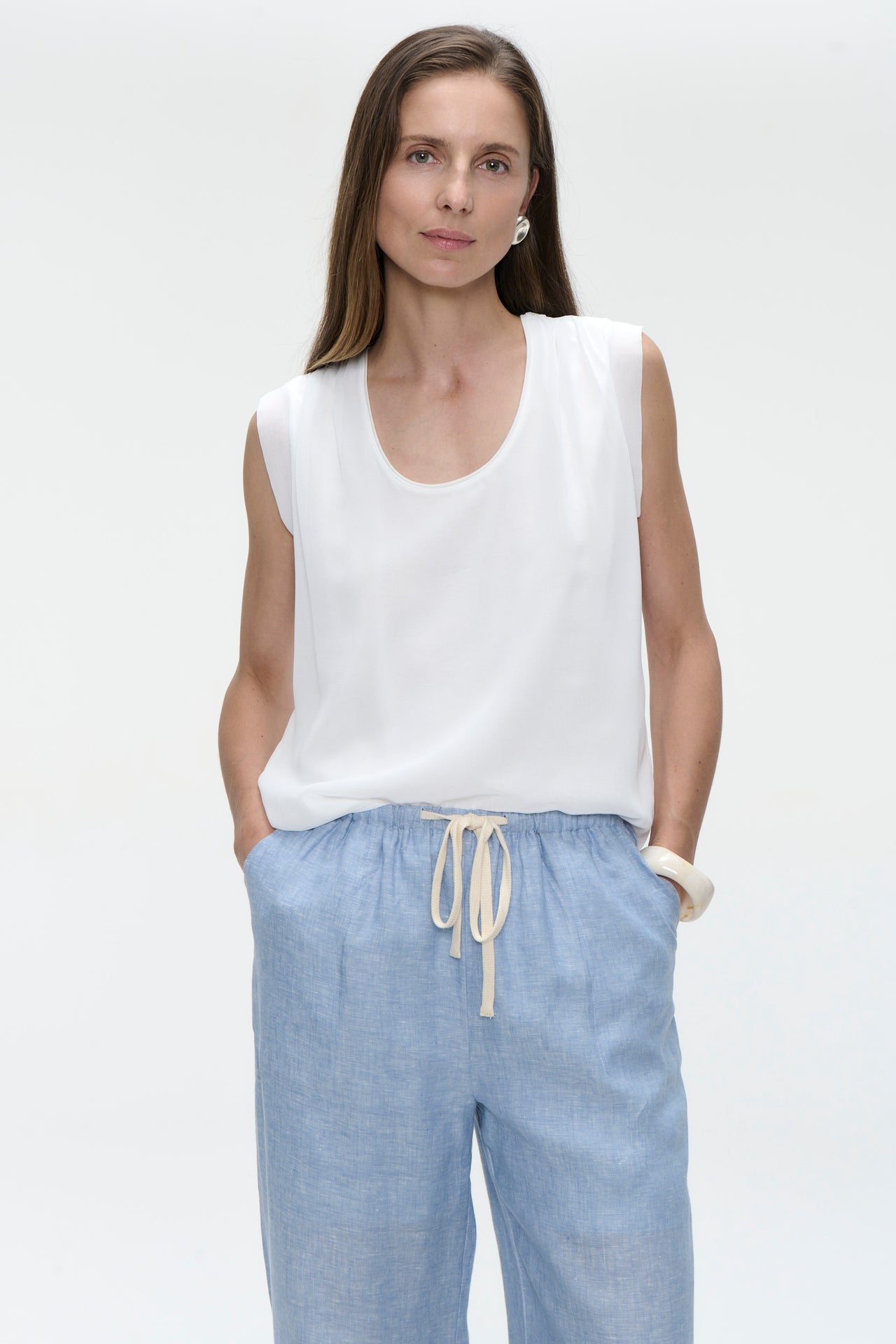 Gigia viscose cotton top