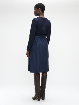 Ester mix cotton taffeta dress